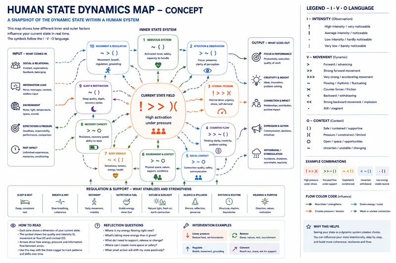Human State Dynamics Map — IVO notation