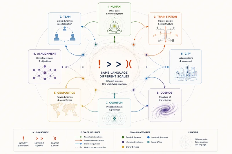 IVO — Same language, different scales. Eight domains overview.