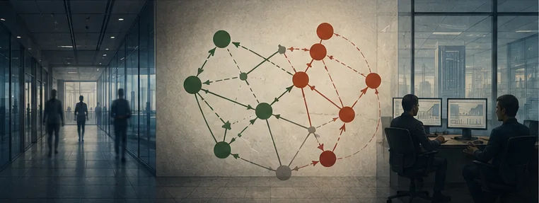 An organization in transition with changing relational networks