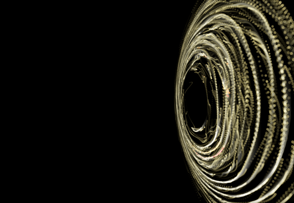 Gold circular FOLDFIELD state