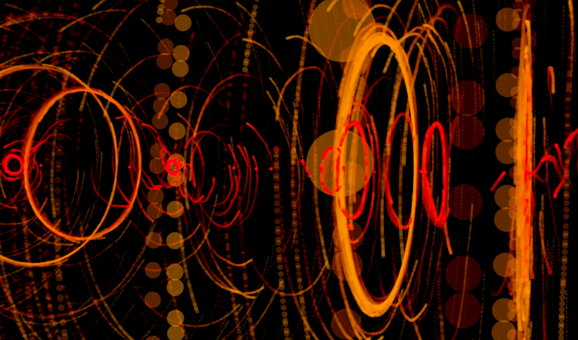 Layered orange cycles and particles